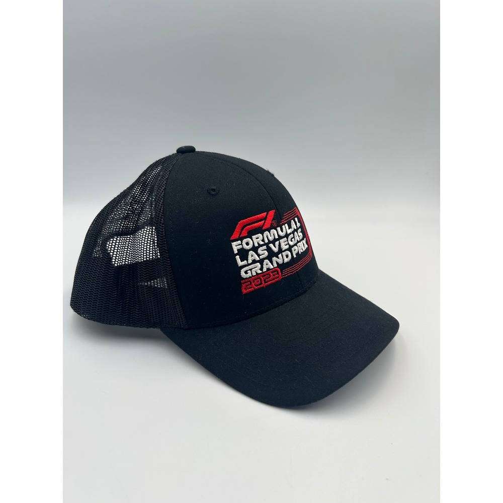 Formula 1 Vegas Grand Prix 2023 Trucker Hat Black Mesh Snapback Cap F1 Racing